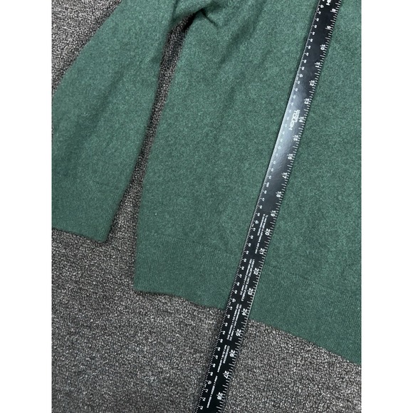 Uniqlo Sweater Women's Large Green 100% Cashmere Pullover Crewneck Preppy - Picture 5 of 6